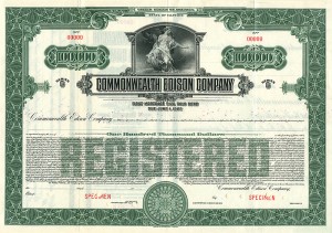 Commonwealth Edison Co. - Specimen Bond